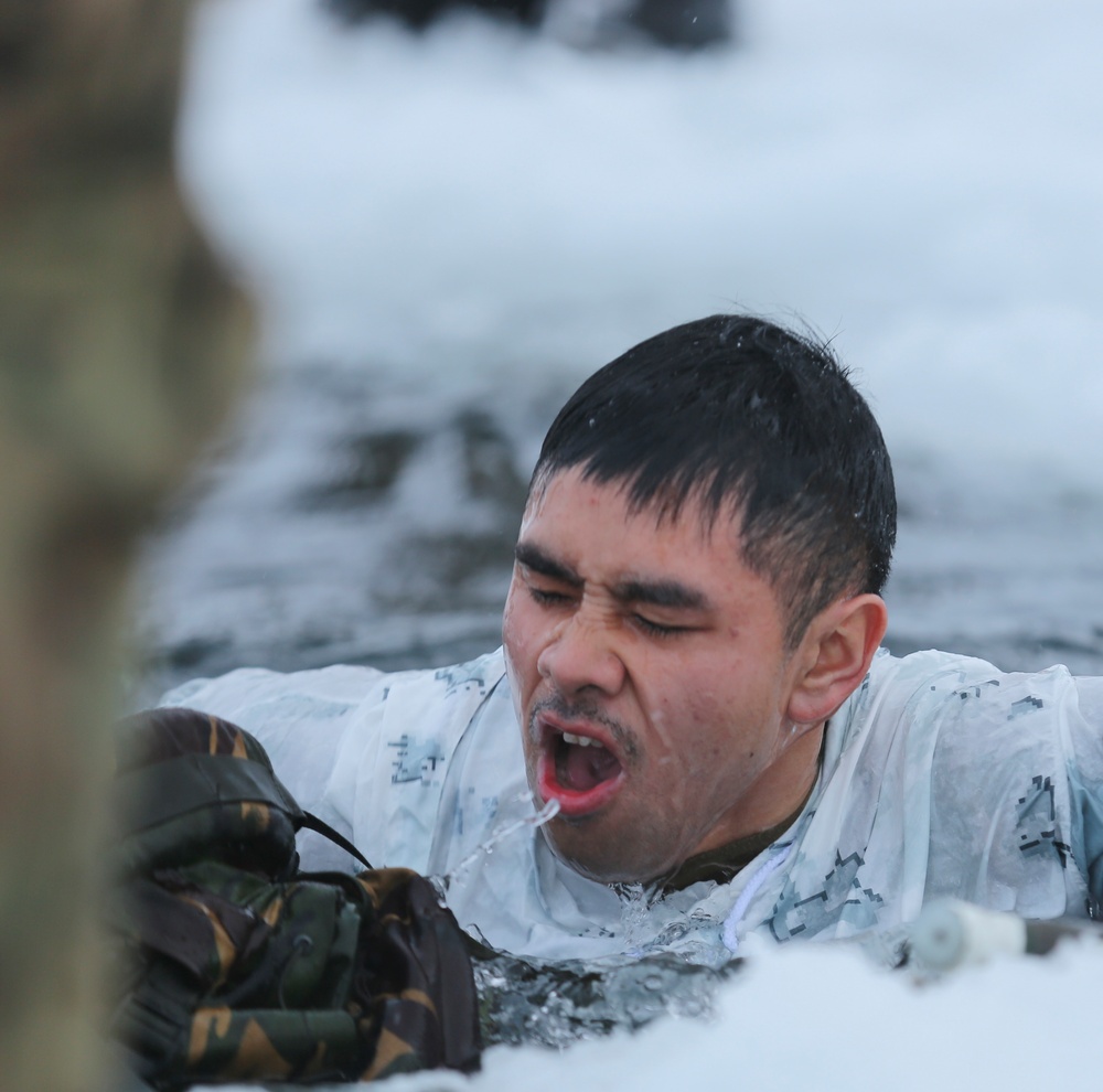 BSRF Marines take a dip in the Arctic Circle