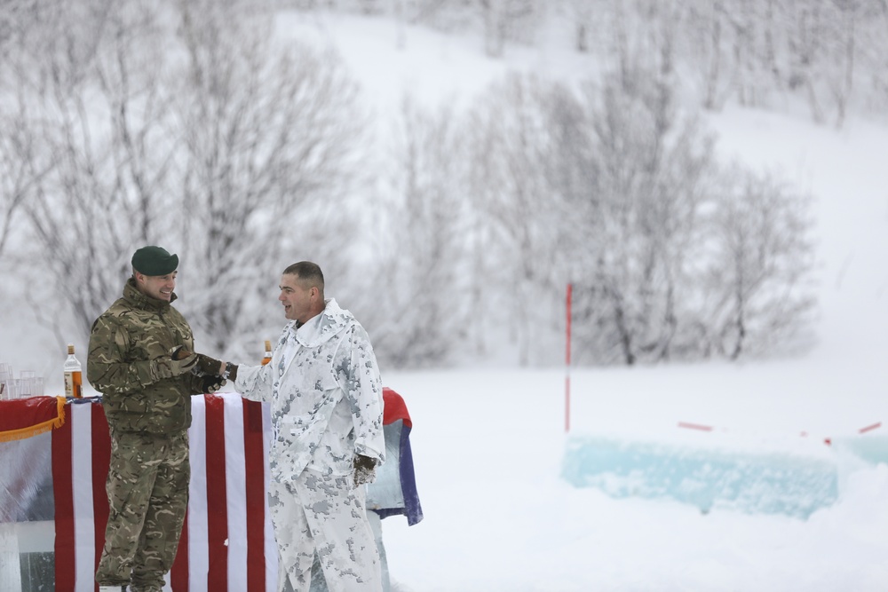 BSRF Marines take a dip in the Arctic Circle