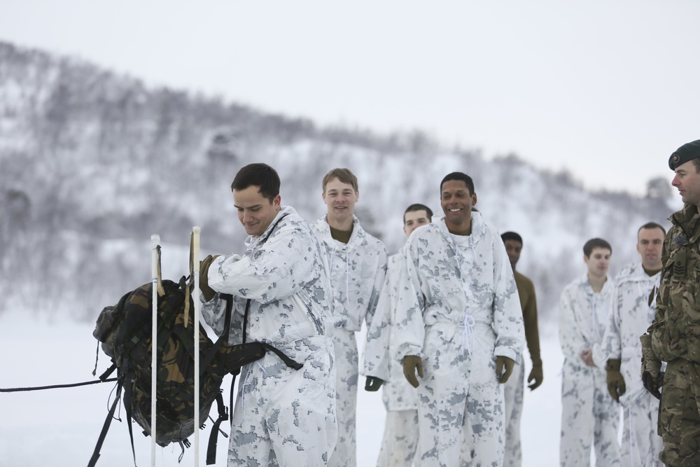 BSRF Marines take a dip in the Arctic Circle