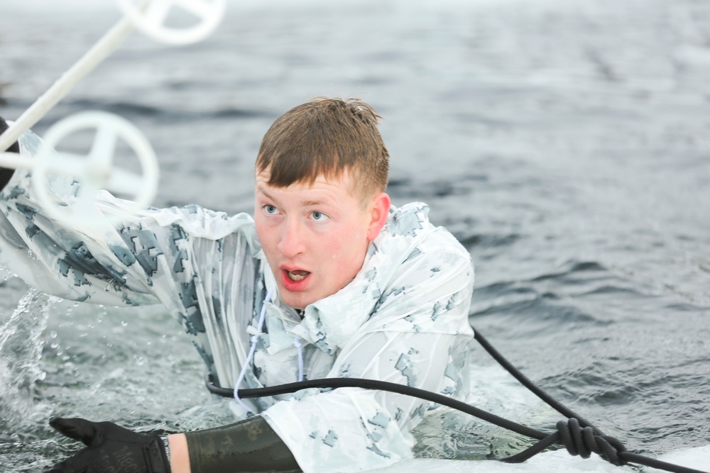 BSRF Marines take a dip in the Arctic Circle