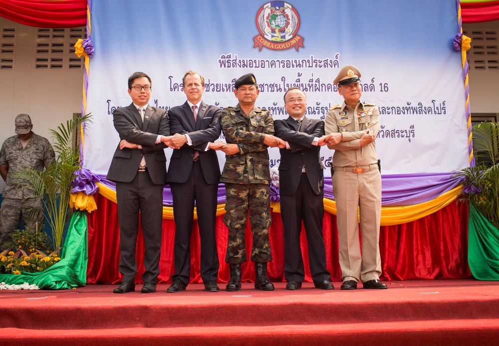 Cobra Gold 2016 Participants Attend the Wat Ban Mak Dedication Ceremony