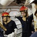 Damage control training aboard USS Ross