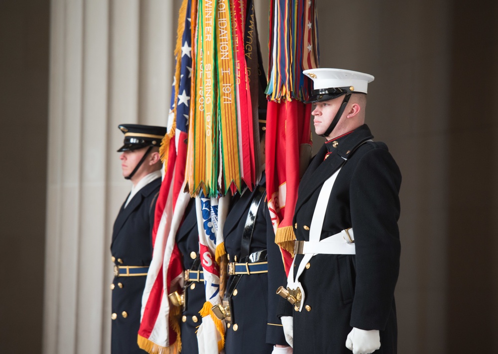 Armed Forces Full Honor Wreath Ceremony in honor of President Abraham Lincoln