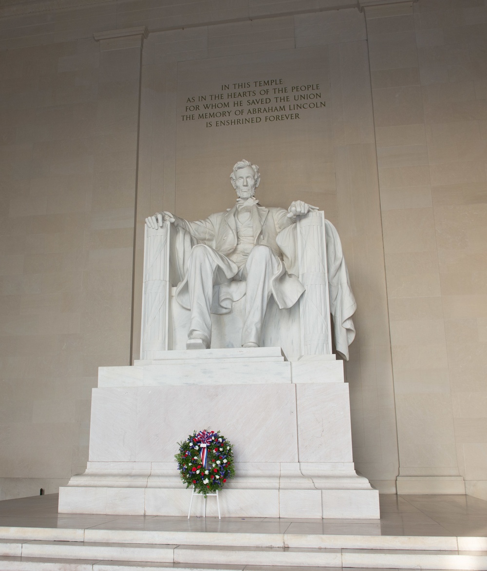 Armed Forces Full Honor Wreath Ceremony in honor of President Abraham Lincoln