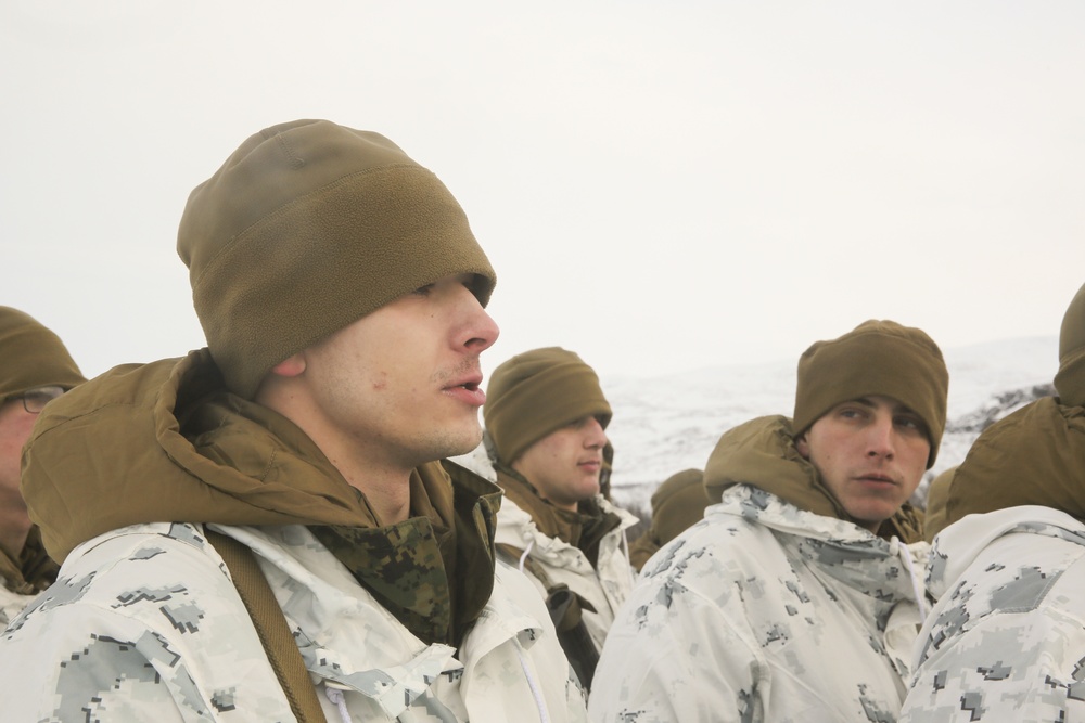 Maj. Gen. Nelson pays visit to BSRF Marines in Arctic Circle