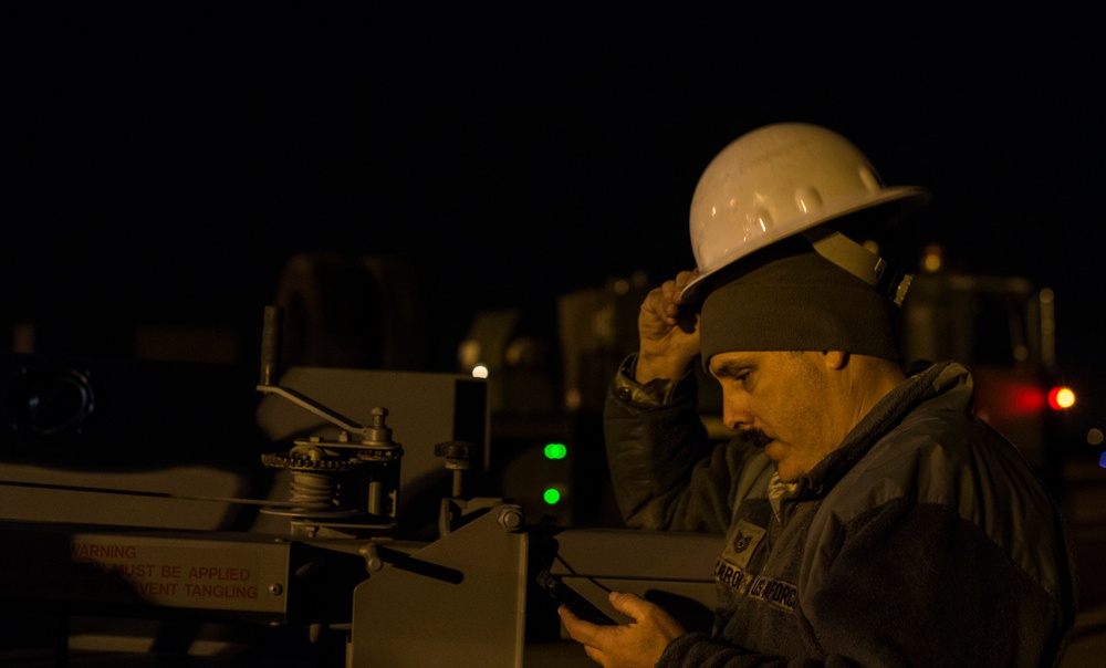 Joint Base Charleston maintainers work through the night