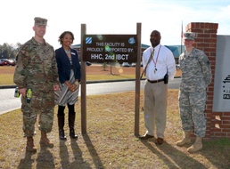HHC 2-3IBCT, Lewis Frasier Middle School solidify partnership