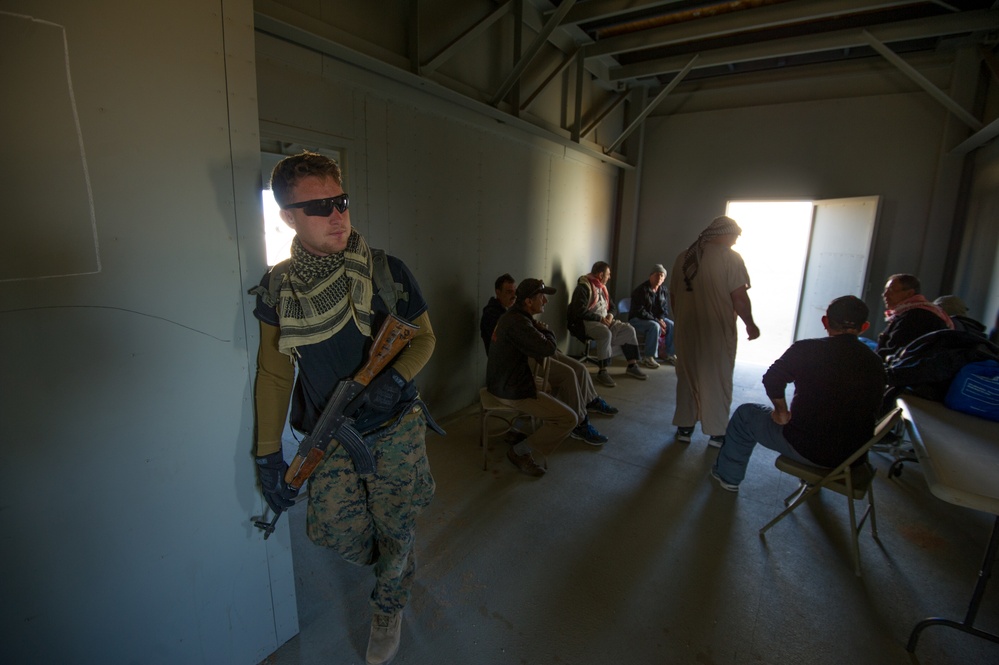 Civilians role play at Integrated Training Exercise (ITX) 2-16