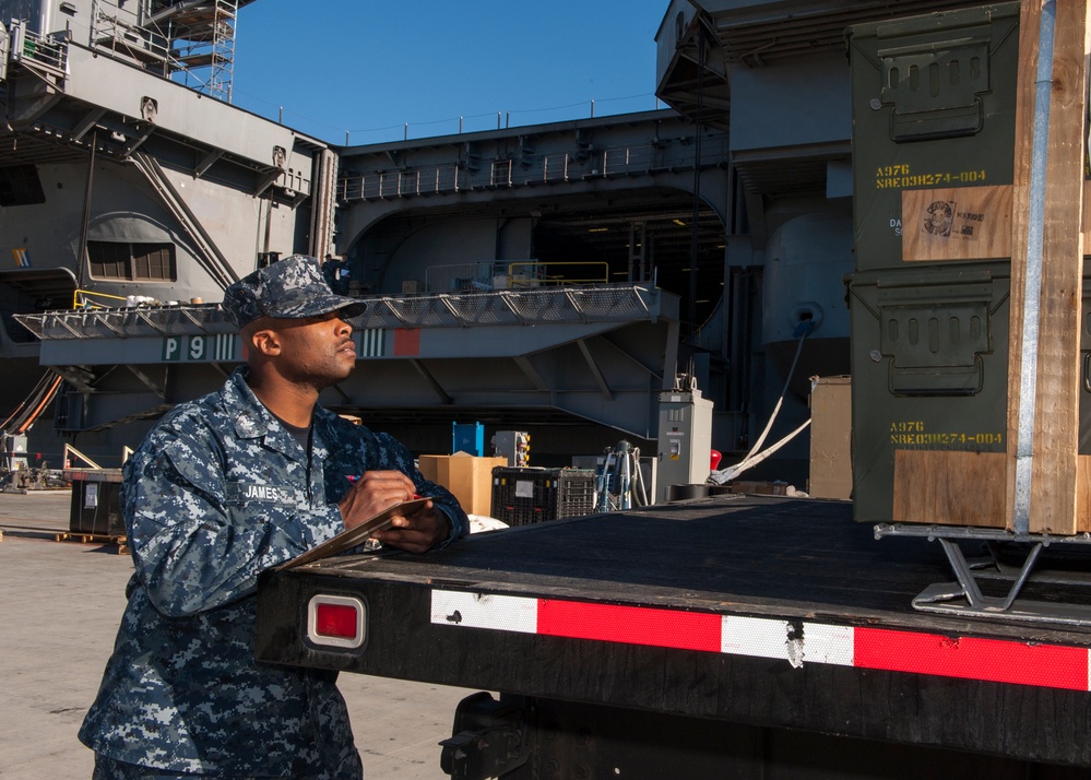 USS Carl Vinson action