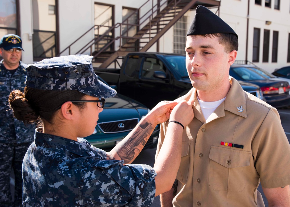 Frocking promotion ceremony