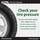 Check your tire pressure Check your tire pressure