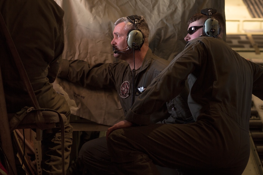 VMGR-252 conducts Aerial Refuel Training