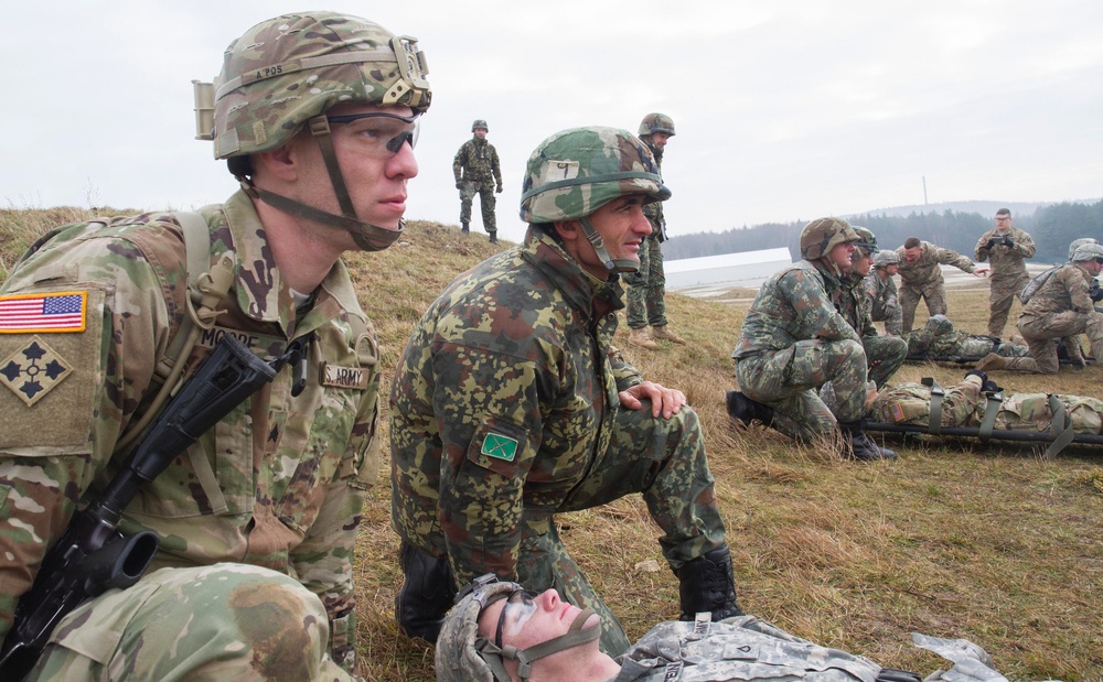 Soldiers practice medevac training skills at Joint Multinational Readiness Center