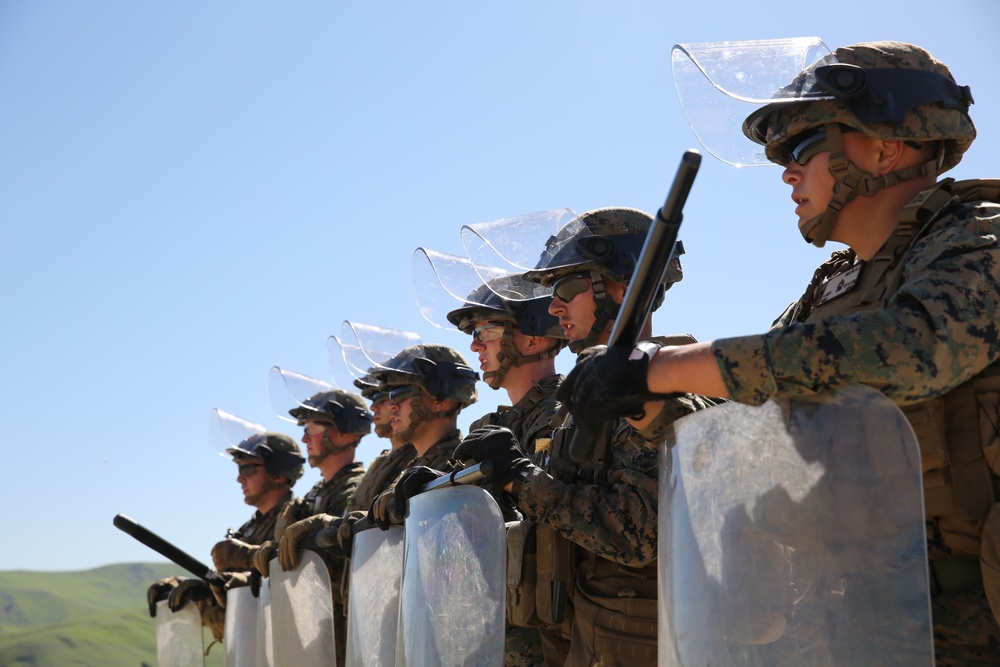 Law enforcement Marines train to protect embassies, quell riots