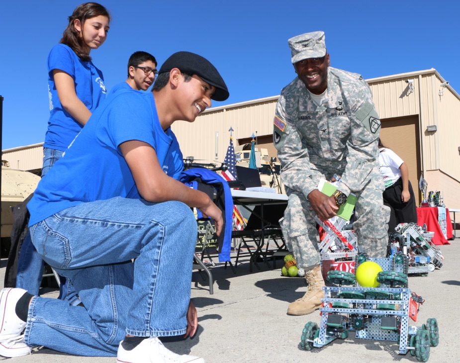 Future modernization motor pool sparks student interest in Army STEM careers