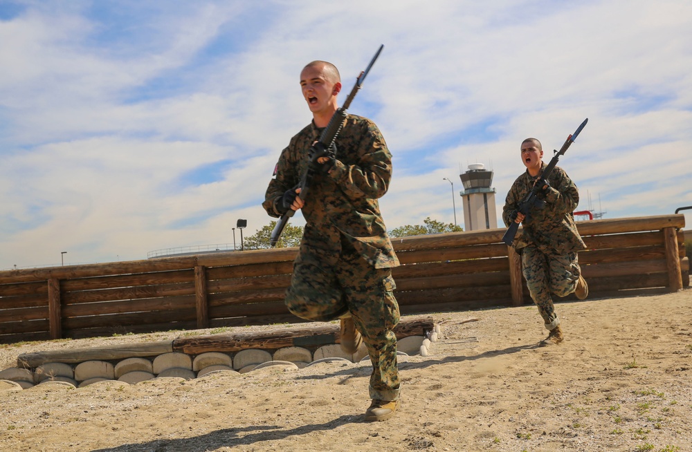 Recruits of Alpha Company tackle two courses back-to-back