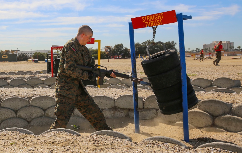 Recruits of Alpha Company tackle two courses back-to-back