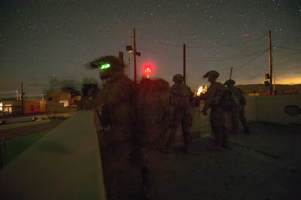 Brave Rifles clear village