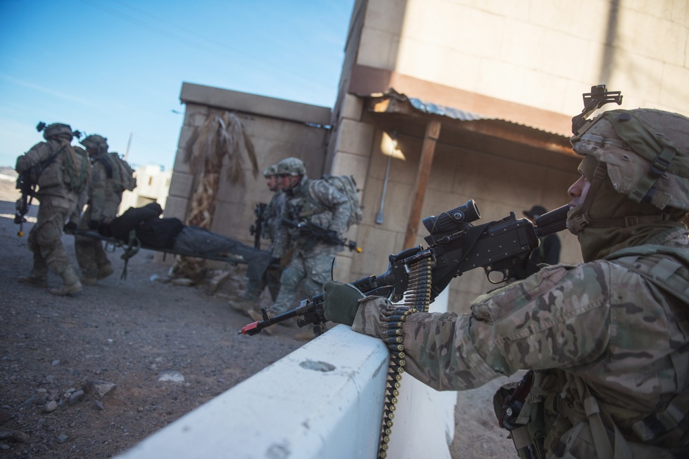 Brave Rifles Soldiers provide security