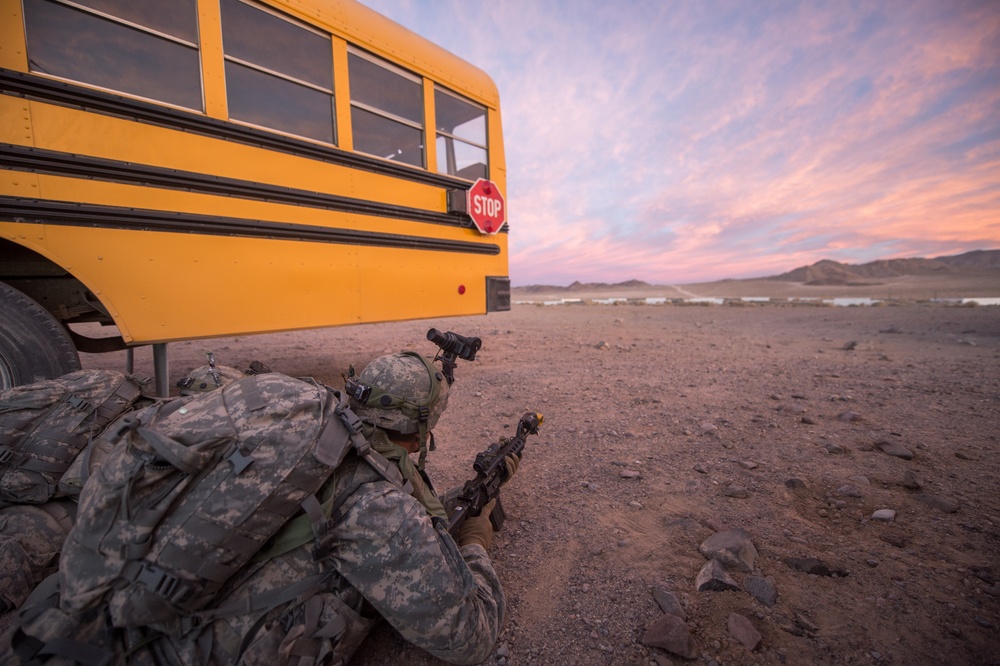 3rd Cavalry Soldiers pull security