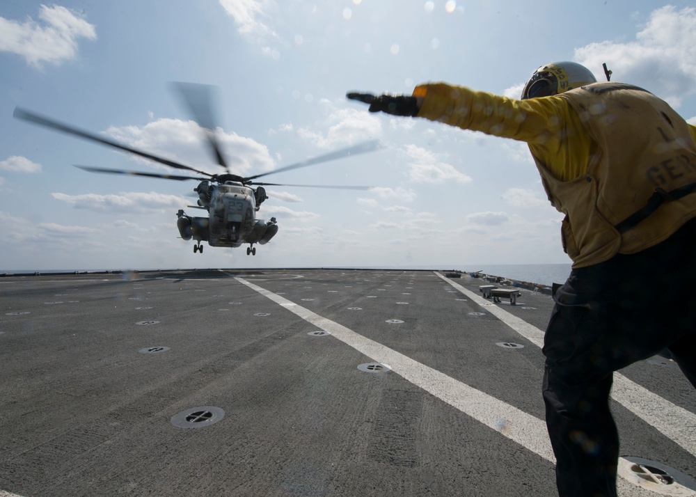 USS Germantown operations