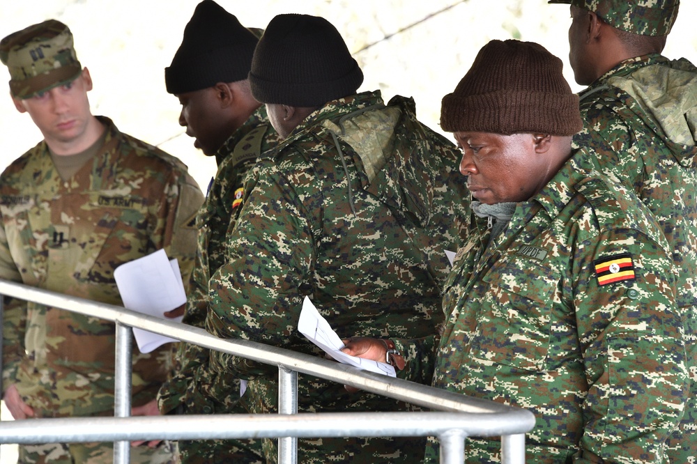 Uganda People's Defense Force visits 7th Army JMTC