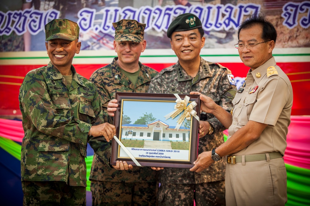 Cobra Gold 2016: Wat Khun Song school dedication ceremony