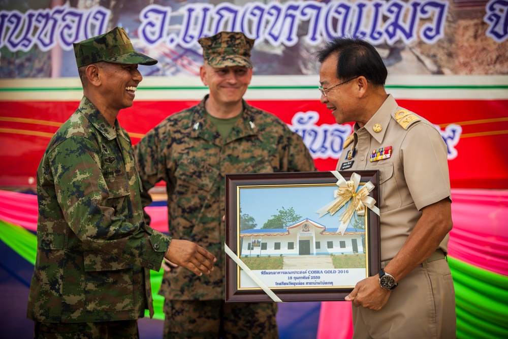 Cobra Gold 2016: Wat Khun Song school dedication ceremony