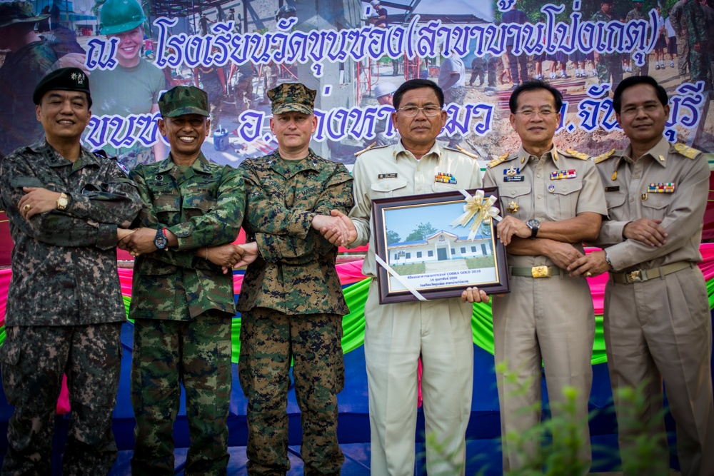 Cobra Gold 2016: Wat Khun Song school dedication ceremony