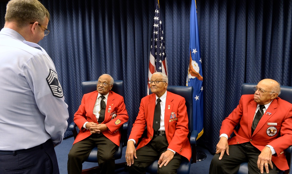 Tuskegee Airmen with Air Staff