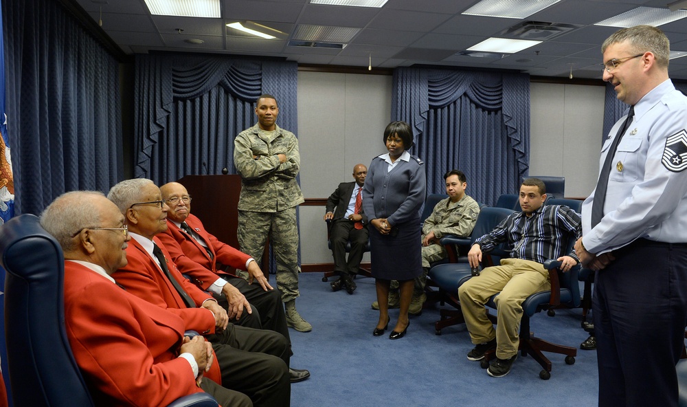 Tuskegee Airmen with Air Staff