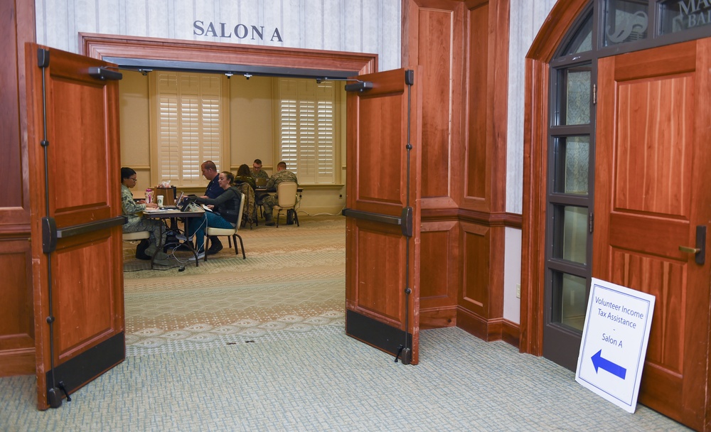 Tax Center assists JB Charleston members file taxes