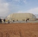 D-Cell lifts arches for a Large Area Maintenance Shelter