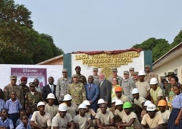 Michigan National Guard, Armed Forces of Liberia Soldiers construct new buildings at EBK