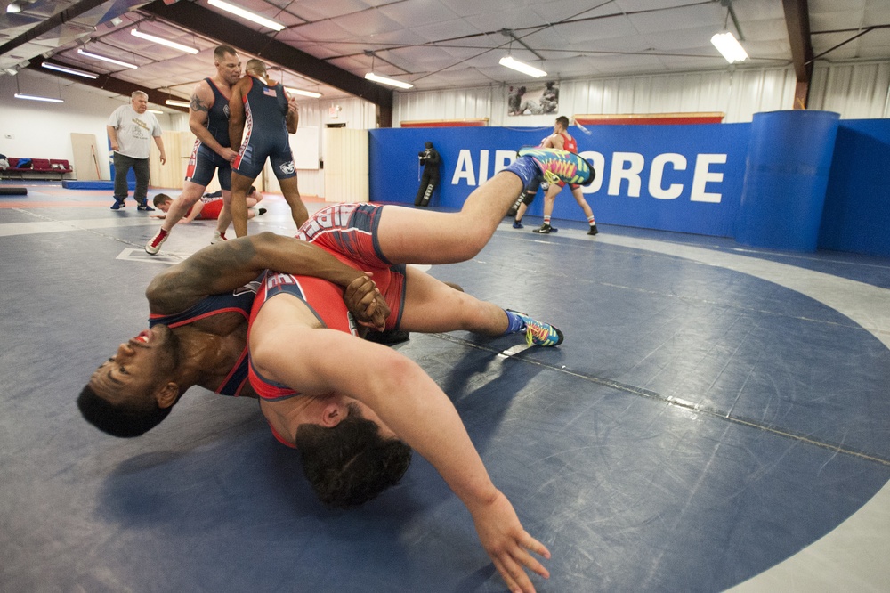 Air Force Wrestling Team take to the mat at JB MDL