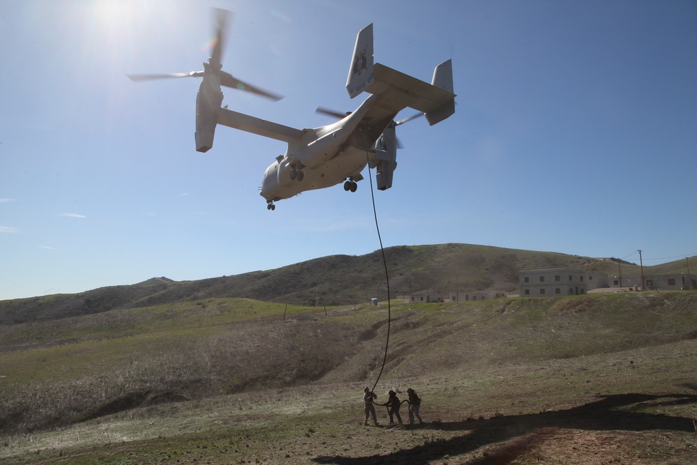 MARSOC K-9 Fast Roping