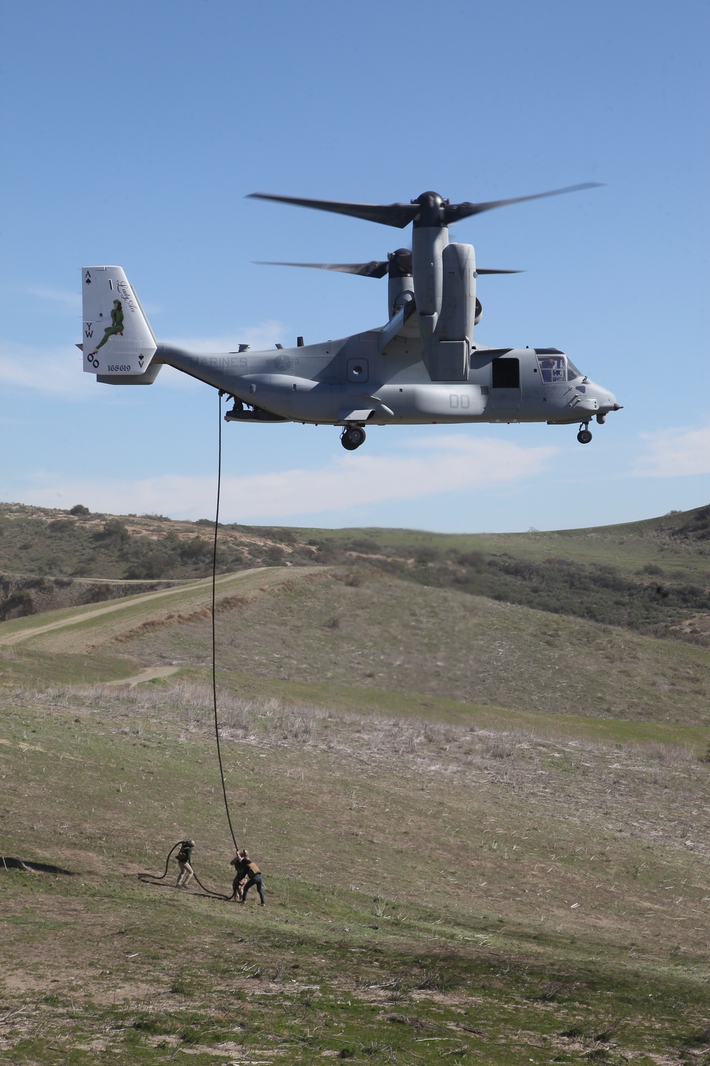 MARSOC K-9 Fast Roping