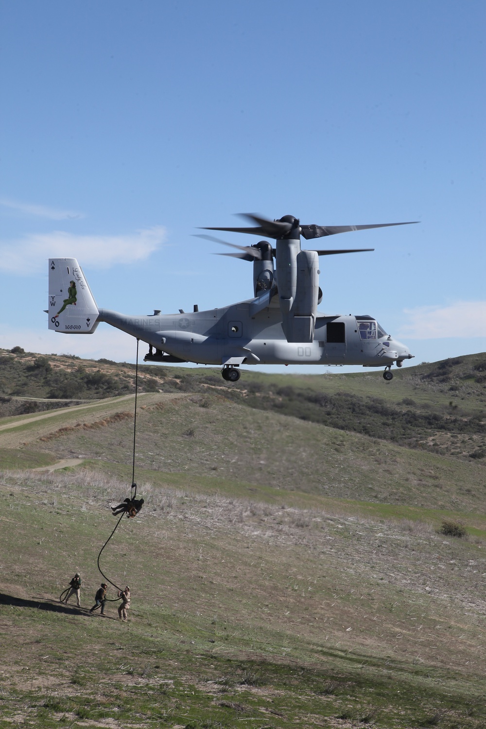 MARSOC K-9 Fast Roping