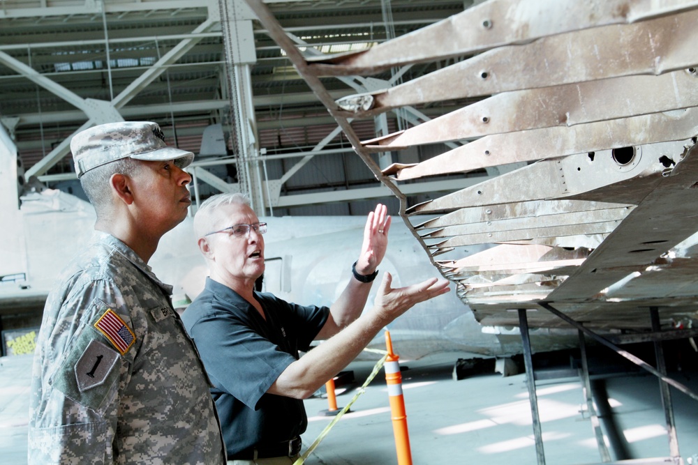 Gen. Brooks pays his respects to the Swamp Ghost