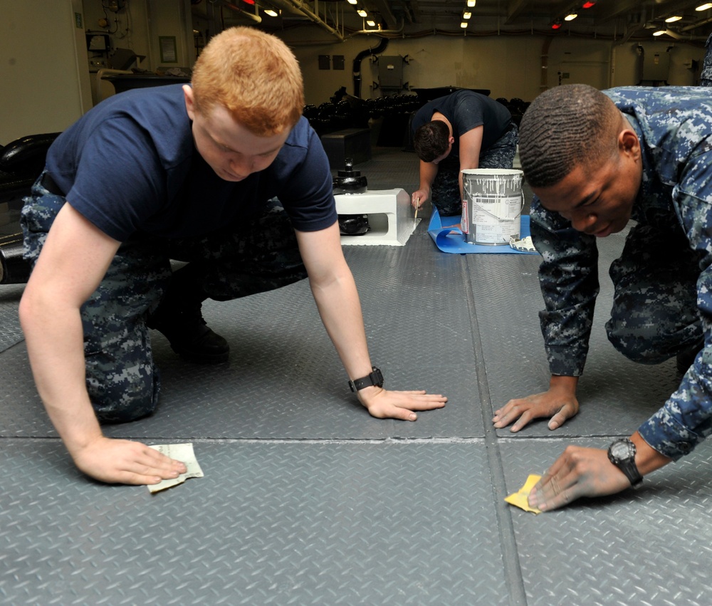 Sanding and painting