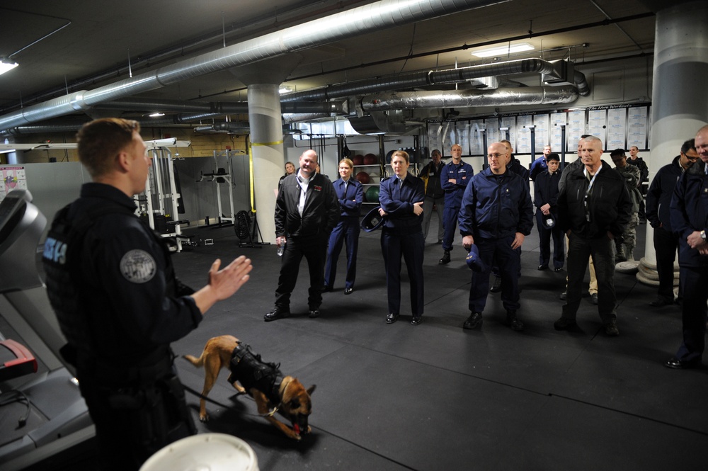 Coast Guard Reserve civilian employers tour Coast Guard Base Seattle