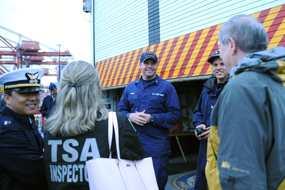 Coast Guard Reserve civilian employers tour Coast Guard Base Seattle