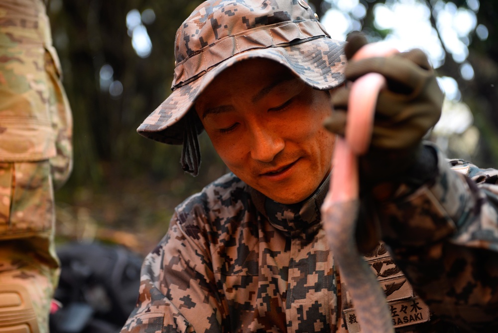 US, Japanese Airmen conduct survival training during Cope North 16