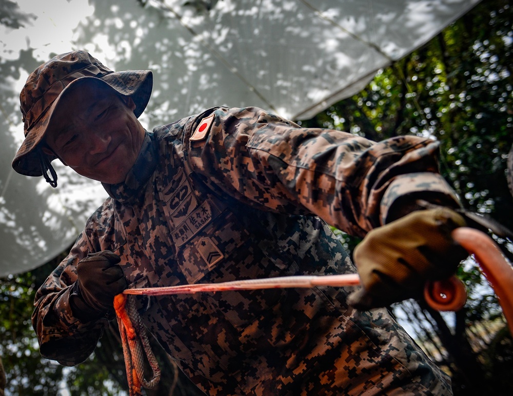 US, Japanese Airmen conduct survival training during Cope North 16