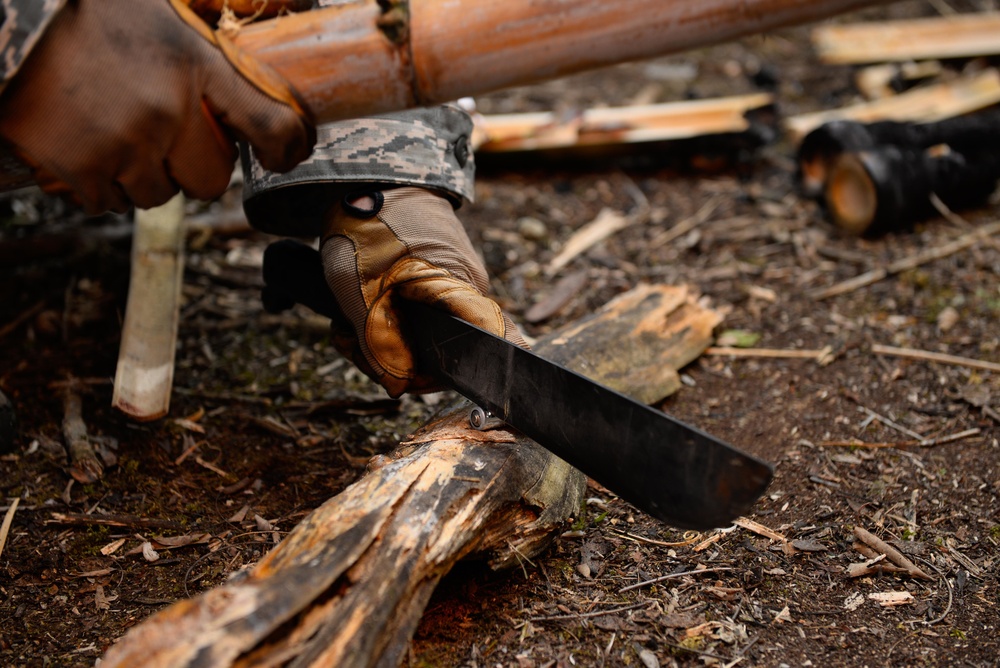 US, Japanese Airmen conduct survival training during Cope North 16