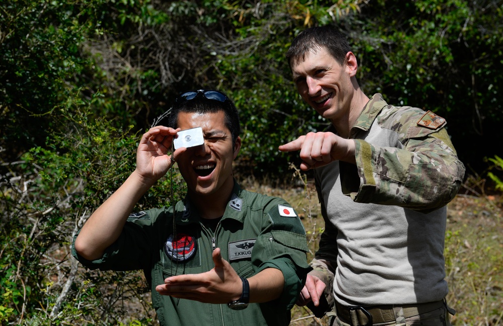 US, Japanese Airmen conduct survival training during Cope North 16