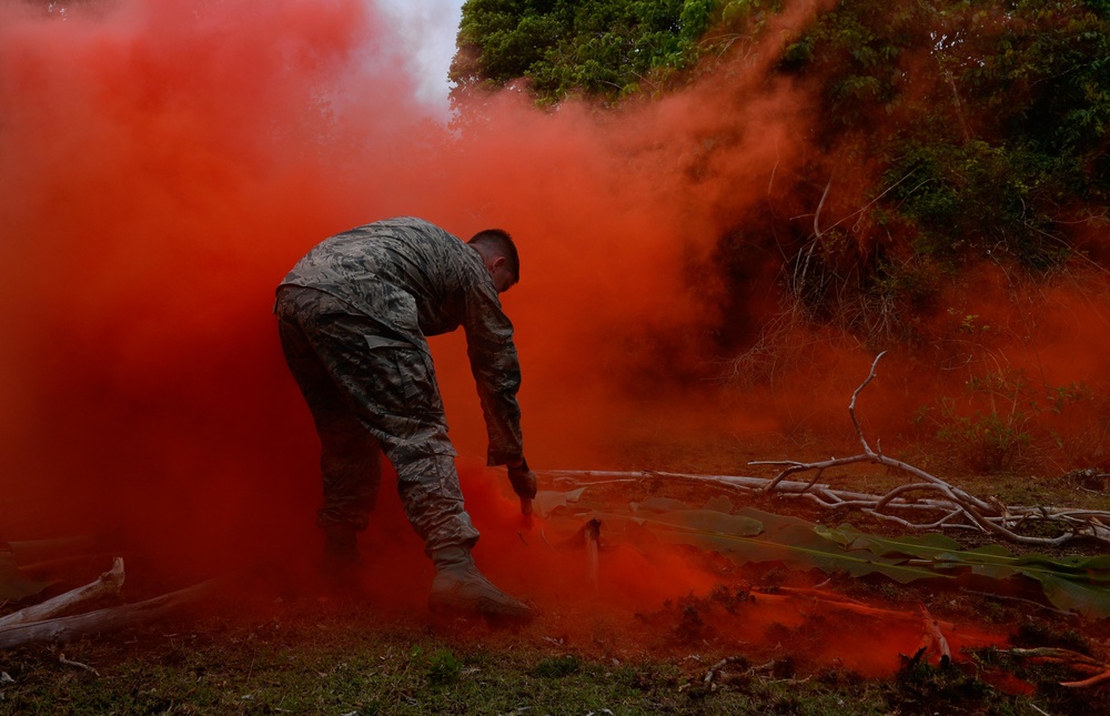 US, Japanese Airmen conduct survival training during Cope North 16