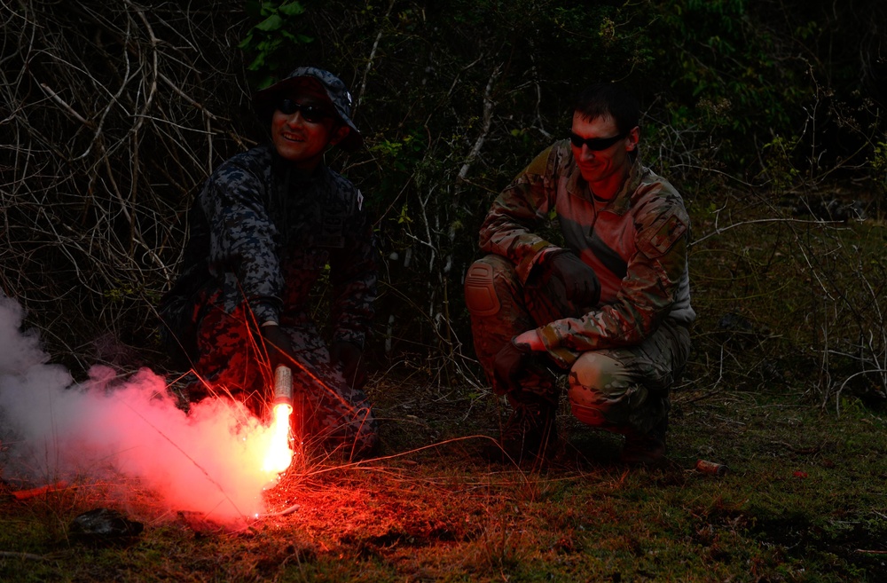 US, Japanese Airmen conduct survival training during Cope North 16