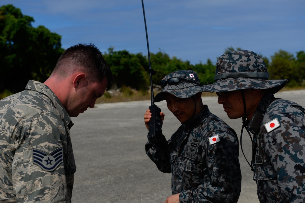 US, Japanese Airmen conduct survival training during Cope North 16