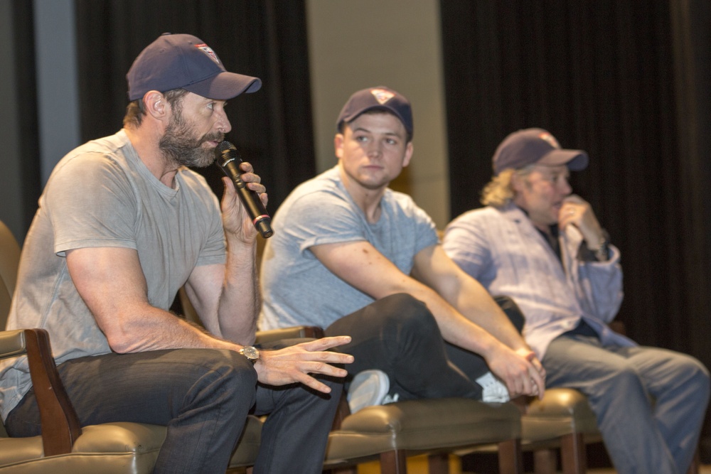 'Eddie the Eagle' stars visit Naval Air Station Joint Reserve Base Fort Worth